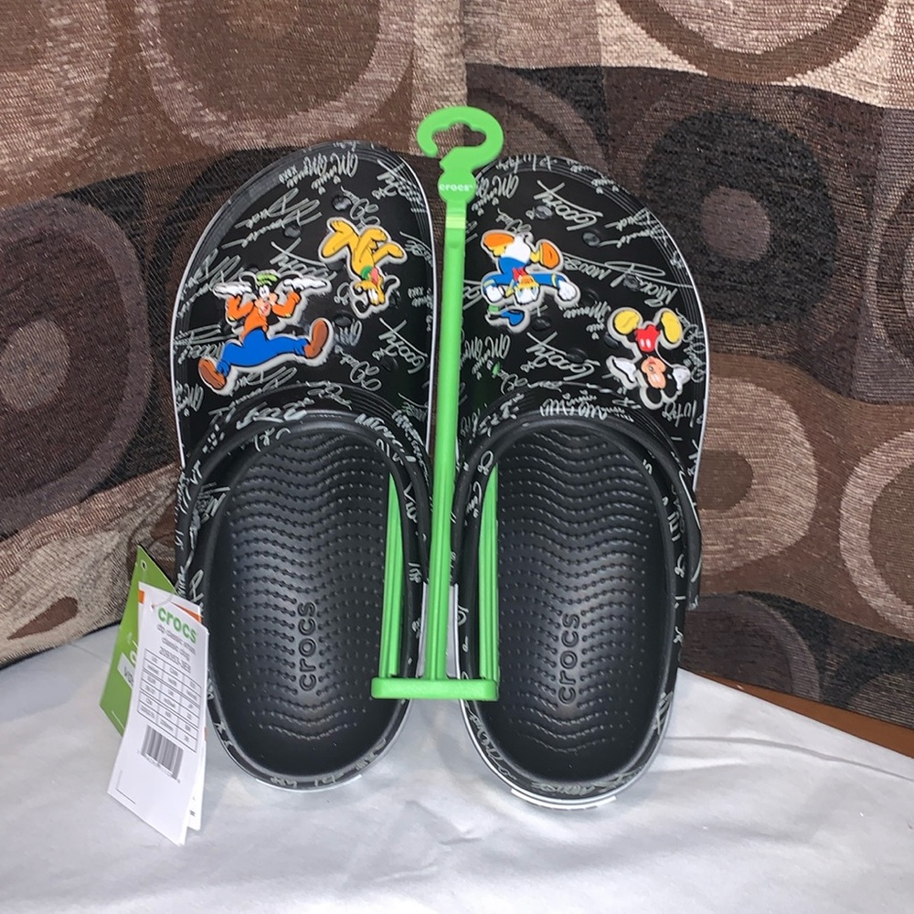 DISNEYPARKS EXCLUSIVE Adult Crocs Character Autographs Mickey,Donald,Pluto&Goofy